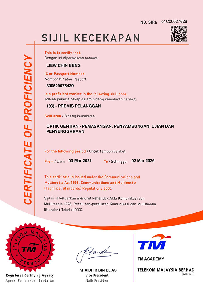 Certification & Licenses